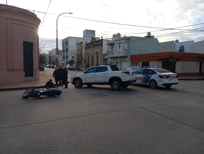 Primer accidente de este lunes, en 9 de Julio y General Paz